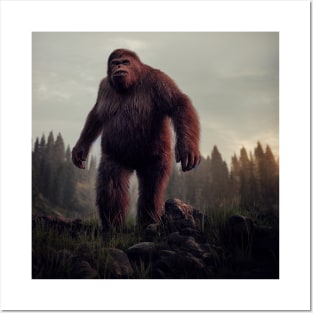 Sasquatch in Nature Posters and Art